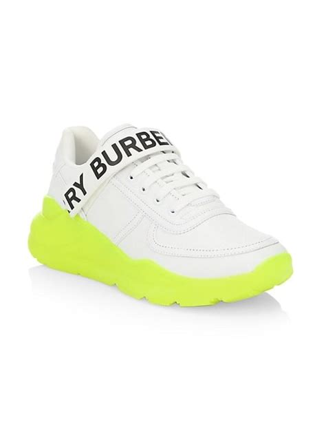 burberry neon sneakers|Shop Burberry Ronnie Neon Logo.